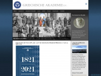 griechische-akademie.com Webseite Vorschau