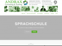 andrax.org Webseite Vorschau
