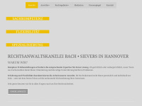 bach-sievers.de Webseite Vorschau