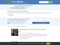 photofacts.nl Webseite Vorschau