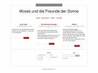 mosesunddiefreundedersonne.wordpress.com Webseite Vorschau