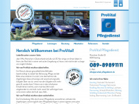 provital-pflegedienst.de Webseite Vorschau