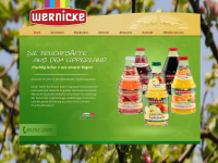 wernicke-fruchtsaft.de Webseite Vorschau
