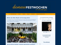 donau-festwochen.at Webseite Vorschau