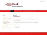 hfw.ch Webseite Vorschau