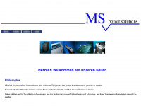 ms-powersolutions.de Webseite Vorschau