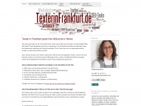 texterinfrankfurt.de Webseite Vorschau