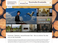 kaminofen.info Webseite Vorschau