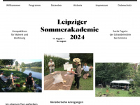 leipziger-sommerakademie.de Webseite Vorschau