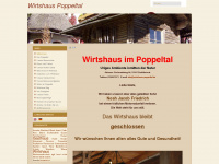wirtshaus-poppeltal.de Webseite Vorschau