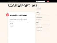 bogensport1987.wordpress.com Webseite Vorschau