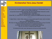 kirchenchor-herz-jesu.de Webseite Vorschau