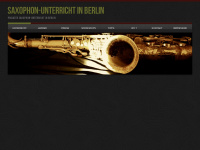 saxophon-unterricht-berlin.de Webseite Vorschau