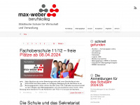 max-weber-berufskolleg.de Webseite Vorschau
