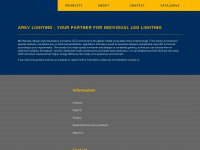 arev-lighting.com Webseite Vorschau