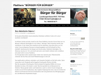 buergerpartei.wordpress.com Webseite Vorschau