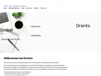 oranto.de Webseite Vorschau