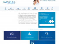paracelsus-schulen.ch Webseite Vorschau