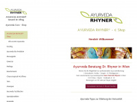 ayurveda-rhyner-kundenshop.eu Webseite Vorschau