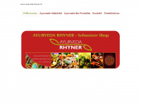 ayurveda-rhyner.ch Webseite Vorschau