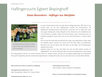 haflinger-bispinghoff.de Webseite Vorschau