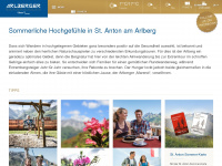 arlbergerbergbahnen.com Webseite Vorschau