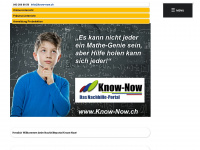 know-now.ch Webseite Vorschau
