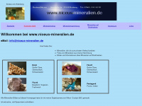 niceus-mineralien.de Webseite Vorschau