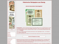 historische-wertpapiere-aus-danzig.de Webseite Vorschau