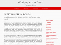 wertpapiere-polen.de Webseite Vorschau