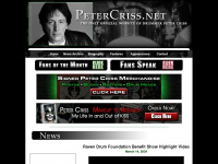 petercriss.net Webseite Vorschau