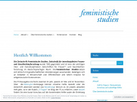 feministische-studien.de Webseite Vorschau