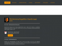 arminia-kapellen.de Webseite Vorschau