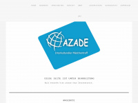 azade.de Webseite Vorschau