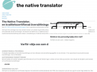 native-translator.se Webseite Vorschau
