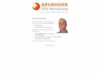 brunhorn-edv.de Webseite Vorschau