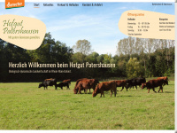 hofgut-patershausen.de Webseite Vorschau