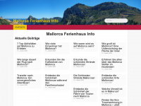 mallorca-ferienhaus-info.de Webseite Vorschau