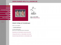 rainer-wolf-illusions.de Webseite Vorschau