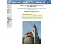 pfarre-hardegg.at Webseite Vorschau