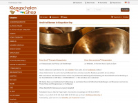 klangschalenshop.at Webseite Vorschau