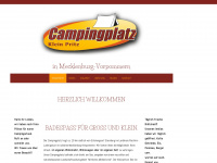 camping-kleinpritz.de Webseite Vorschau