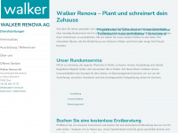 walker-renova.ch Webseite Vorschau