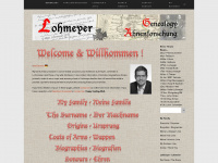 lohmeyer-genealogy.info Webseite Vorschau