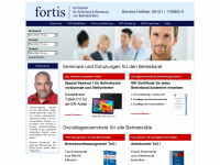 fortis-seminare.de Webseite Vorschau