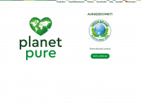 planetpure.com Webseite Vorschau
