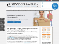 guenstigerumzug.ch Webseite Vorschau