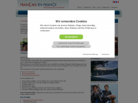francaisenfrance.de Webseite Vorschau
