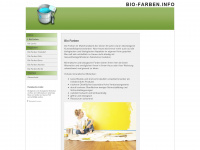 bio-farben.info Webseite Vorschau