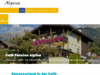 cafe-pension-alpina.at Webseite Vorschau